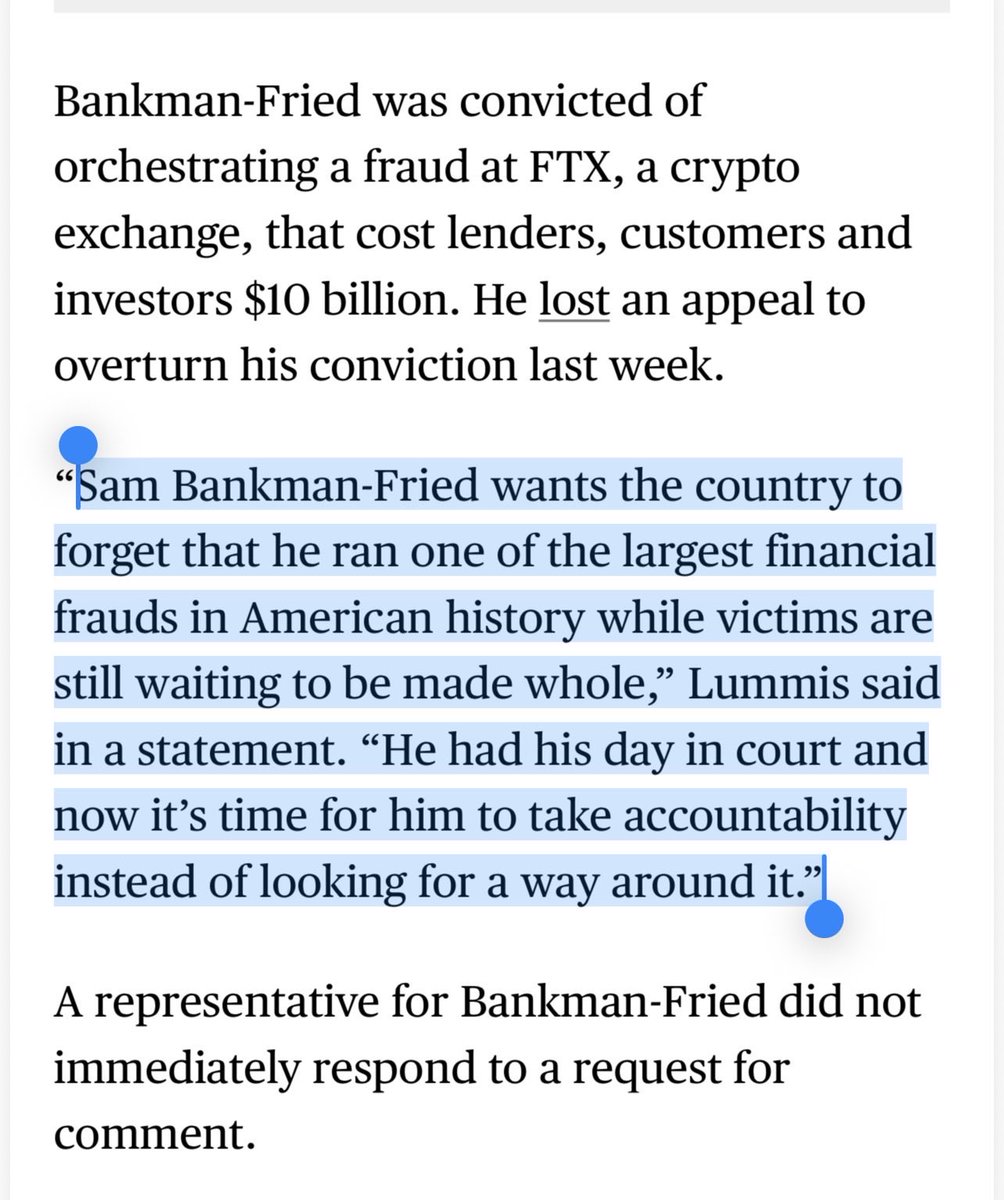 Joe_Jacksonn's tweet photo. Fact check: TRUE

“He had his day in court and now it’s time for him to take accountability instead of looking for a way around it.” - @SenLummis https://t.co/ib6KAemXhb