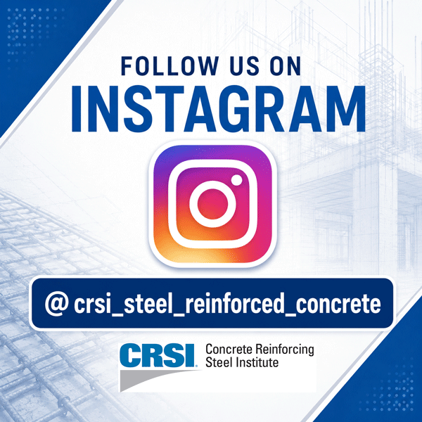 CRSI_tweets's tweet photo. Follow us on Instagram! https://t.co/EU4W1mUHYd
Get industry updates, member highlights, project features, event coverage, and resources focused on steel reinforced concrete.
.
.
.
#rebar #concretedesign #concreteconstruction #steelrebar #steelreinforcement #rodbuster #DOT https://t.co/wH5YmjM1OG