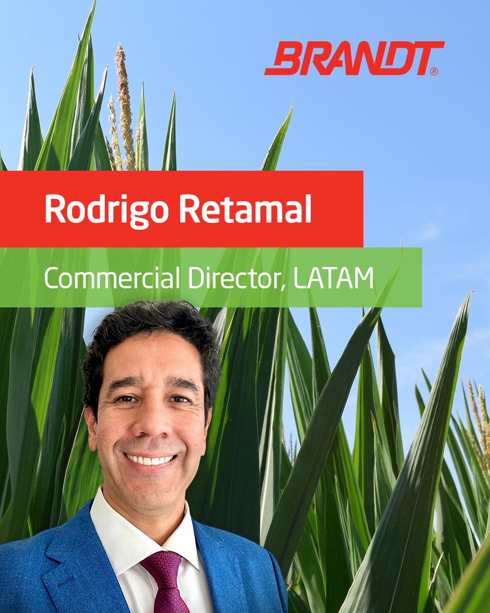BRANDT_co's tweet photo. We’re excited to welcome Rodrigo Retamal as Commercial Director, LATAM! 

Read more here: https://t.co/QkrV3wWDNZ https://t.co/xGeXqrenJ9