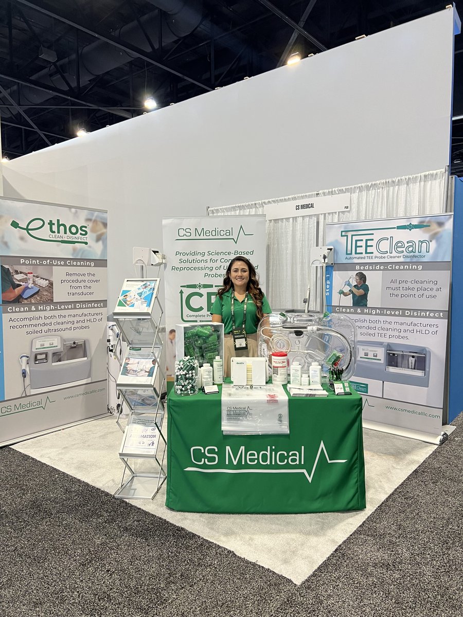 CSMedicalLLC's tweet photo. Are you at WHX Miami today?

Visit CS Medical at booth P58 to see Ethos® and TEEClean® in action and explore standardized solutions for ultrasound probe reprocessing, transportation, and storage.

#WHXMiami #MedicalDevices #CSMedical https://t.co/KEkPS7cg0e