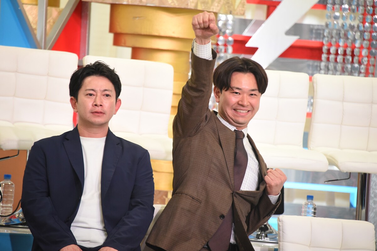 owarai_natalie's tweet photo. 「ダブルインパクト2026」会見、ドンデコルテ渡辺がTCクラクション坂本との意外な因縁明かす

「18年ぶりに坂本くんに勝ちたい！」
https://t.co/uzGKc6zooX

#ダブルインパクト https://t.co/0qD2Hb3e8S