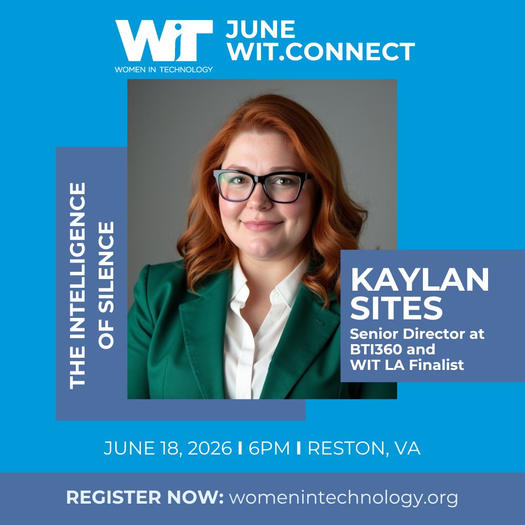 WITWomen's tweet photo. Join us tomorrow for our final WIT.Connect of the year: The Intelligence of Silence: Mastering Mirroring and Labeling to Build Instant Rapport with Kaylan Sites!

Bring a guest and register today: https://t.co/r4rrUaZrNi

#WIT https://t.co/DqZl0utx8o