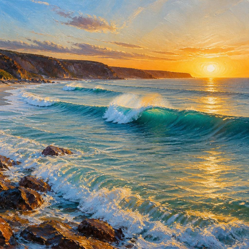 surfreportbr's tweet photo. O mar também é arte. 🌊🎨 Cada onda, cada reflexo e cada pôr do sol pintam um cenário único, lembrando que a natureza continua sendo a maior inspiração de todas.
#Surf #Ocean #SeaArt #WaveArt #Sunset #Natureza #Praia #Mar #SurfLife #SurfReport #Ondas #Paisagem 🌅🌊✨🤙 https://t.co/RxhnQvpot0