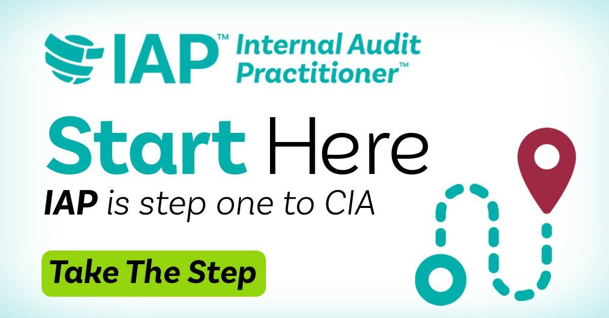 TheIIA's tweet photo. The Internal Audit Practitioner™ (IAP™) credential doesn’t just get you started in #InternalAudit, it puts you on the fast track to the Certified Internal Auditor® (CIA®) designation! Read the IAP syllabus and plan for the accreditation today.→ https://t.co/GTlav8oULh https://t.co/Dni5TeI6GO