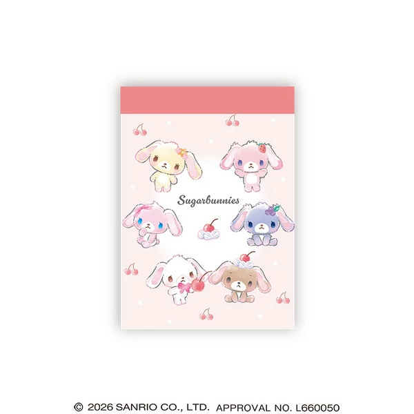 新商品情報】 「#シュガーバニーズ ミニメモ 」 🗓発売中 🛒ショップ