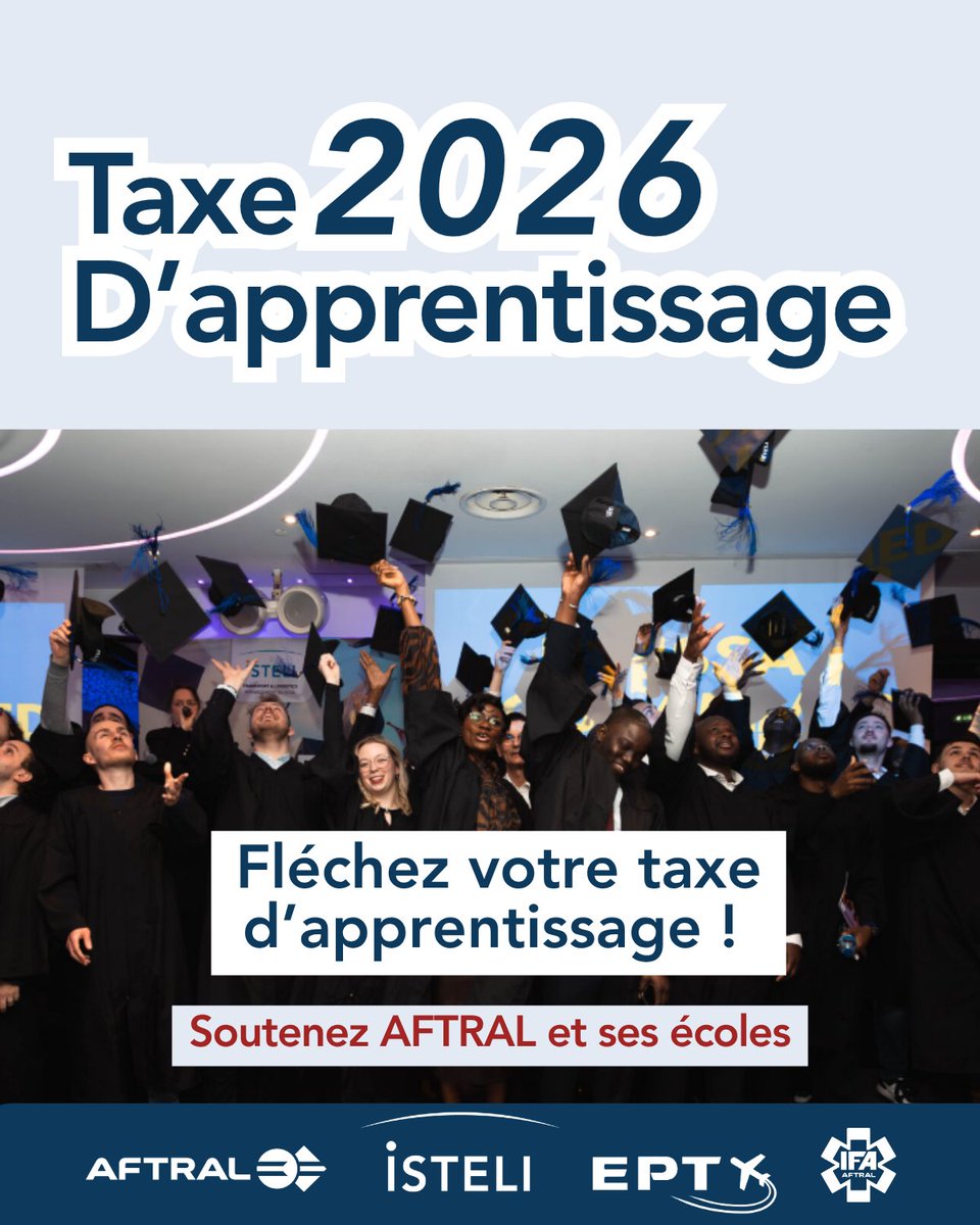 AFTRAL's tweet photo. Et si votre taxe d’apprentissage préparait l’avenir de votre secteur ? 🚀

En choisissant d’orienter votre solde de la taxe d'apprentissage vers AFTRAL et ses écoles, vous contribuez à former des experts immédiatement opérationnels.

🔗 https://t.co/9ZTDD3niK8 https://t.co/8GPNYfZsxz