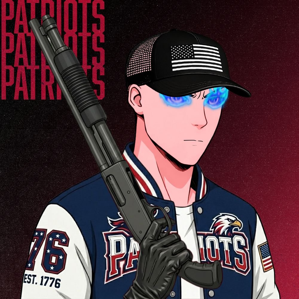 Wolfmeta_X's tweet photo. Giveaway ⏰️ "It's been a while!"
Patriots NFT up for grabs!

Enter:
Like 🖤 + RT ♻️
Comment "PATRIOTS" 

Follow @PatriotsSolana + @Wolfmeta_X + @TheSnowMan_144

Notis ON 🛎️

48hrs - winner announced here.
Let's go 🐺 https://t.co/EuKWRV6IjY