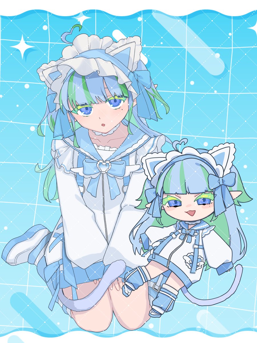 Amatuka_Nachi's tweet photo. お久しぶりです！
お休み中ですがイラストを公開します🫶
色違いなち🩵
現状、配信等の目処はたっていませんがなちは元気です。 https://t.co/m9CAwBo9DU