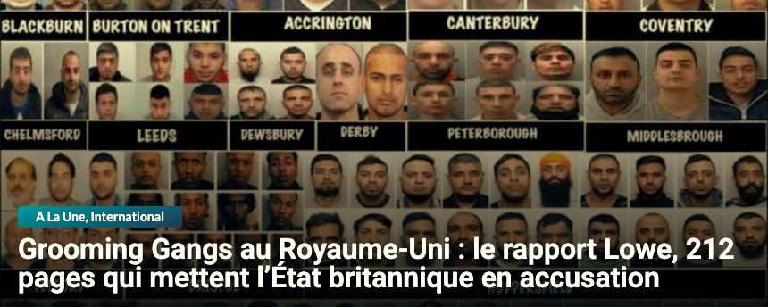 LaurentOzon's tweet photo. Important. « grooming gangs » au Royaume-Uni : le rapport Lowe met directement en accusation l’État et la classe dirigeante britannique. 

Ce rapport émanant d’une enquête privée menée par Rupert Lowe, député indépendant et leader du parti Restore Britain, financée par crowdfunding et non d’une commission officielle, affirme avoir identifié des cas d’exploitation sexuelle en bande dans au moins 85 autorités locales au Royaume-Uni, en s’appuyant sur des centaines de témoignages de victimes, de proches, de lanceurs d’alerte, ainsi que sur des milliers de réponses à des demandes d’accès à l’information auprès des institutions locales. 

D’abord, il constitue un travail utile et empirique pour illustrer la convergence entre des institutions et acteurs légaux tétanisés par le soupçon de racisme, des minorités ethniques organisées bénéficiant de zones de non-droit tacites, et une classe politique davantage soucieuse de maintenir un récit falsificateur autour du « vivre-ensemble » que de protéger sa propre population autochtone, notamment la plus fragile. 

Factuellement, la réalité des scandales de grooming gangs, la lenteur des réactions, ainsi que la dimension ethnique du ciblage des victimes (jeunes filles autochtones et chrétiennes) - ne sont plus sérieusement contestables depuis les affaires de Rotherham, Rochdale, Telford, etc. Le rapport Lowe s’inscrit dans cette lignée accusatoire en élargissant l’ampleur géographique et temporelle du phénomène. On parle d’un phénomène systémique ancien. 

Méthodologiquement, cette enquête recourt massivement aux témoignages de victimes et de familles, ce qui suscite inévitablement des biais, mais constitue néanmoins un procédé légitime pour redonner une forme de centralité à des voix longtemps ignorées, minimisées ou brimées par l’État britannique. Cette méthode s’inscrit dans la tradition des « enquêtes ouvrières », des « prises de parole » et des « récits de vie » propres à certaines approches sociologiques, notamment marxistes. 

Malgré ses biais inévitables, ce rapport a réussi à remettre la question des grooming gangs au centre de l’agenda politique britannique, au point d’alimenter l’annonce d’une enquête nationale officielle par le gouvernement Starmer et d’ouvrir des discussions sur d’éventuelles réformes (droit du viol, collecte de données ethniques, mécanismes de protection). Autrement dit, le rapport fonctionne comme un accélérateur de scandale, exposant directement la responsabilité de l’État britannique et de ses dirigeants depuis des décennies. 

Plus fondamentalement, et politiquement, il met en lumière la manière dont une politique de neutralisation des souffrances et de la parole populaire confrontée à l’immigration massive, ainsi qu’une violence voire un racisme anti-autochtone visant les plus faibles, ont été tolérés, voire intégrés, pour sauvegarder un narratif inclusif indispensable à la justification d’une immigration torrentielle. Pour mémoire, ces quarante dernières années, la Grande-Bretagne a compté 7 Premier Ministre de droite et 3 de gauche.