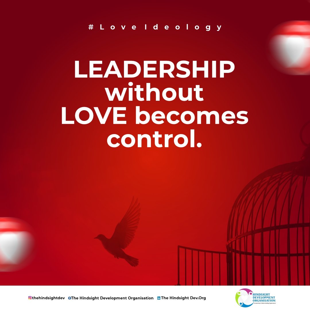 TheHindsightDev's tweet photo. People may comply with control, but they commit to leaders who genuinely care.

Leadership rooted in love builds trust.
Leadership rooted in control breeds fear.

Which kind of leader are you becoming?

#Leadership #EmotionalIntelligence #PeopleFirst #LoveIdeology https://t.co/QceI1pVRgq