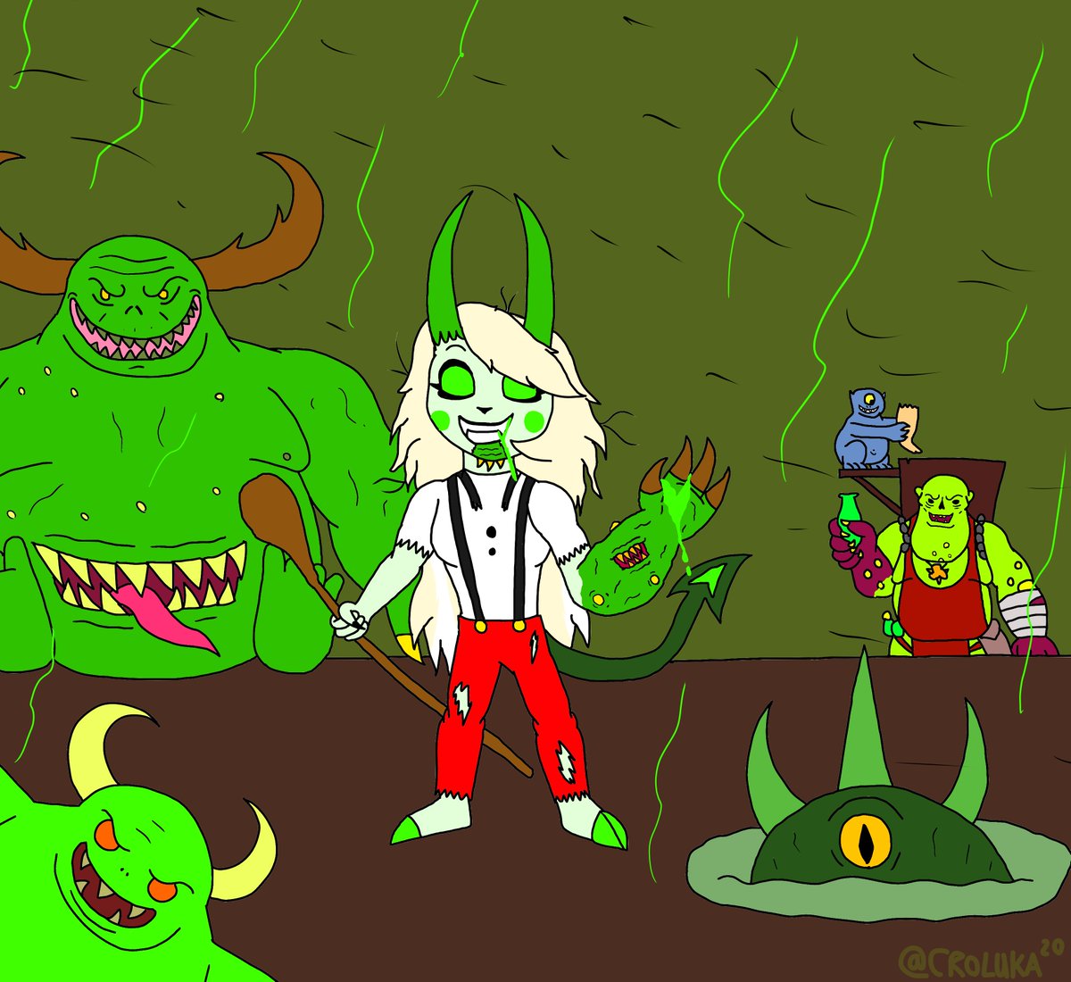 CROLUKA20's tweet photo. Four deals, one result: Chaos
Part 1
#warhammer #hazbinhotel #charlie #khorne #nurgle #skarbrand #festus https://t.co/xwsMlym8kt