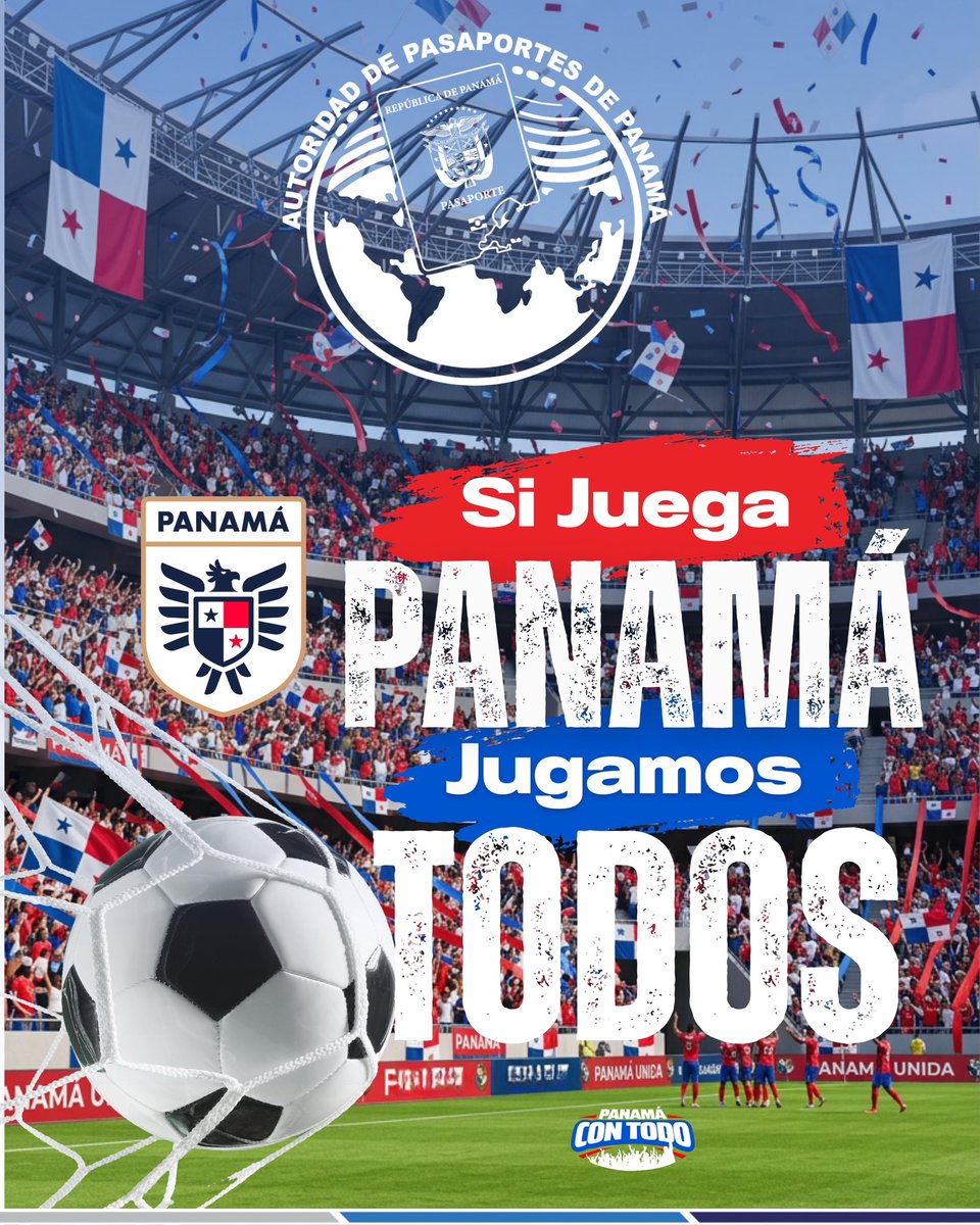 PasaportePma's tweet photo. Que el mundo vea la fuerza de la Marea Roja, la pasión de nuestra gente y el corazón gigante de Panamá.
¡Desde la Autoridad de Pasaportes de Panamá estamos con ustedes!
¡Si juega Panamá, jugamos todos! 🇵🇦
#ConPasoFirme #PanamáConTodo #SomosPanamá #ConTodoPTY #LaMareaRoja https://t.co/C2HoE13v6D