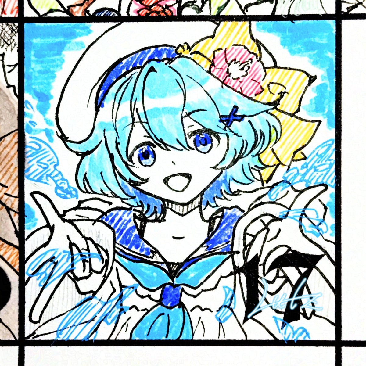Lutz_Chronicle2's tweet photo. デイリー落描き。
キラッキラの笑顔でいっぱい楽しい思い出作ってね！！
ところで仕方ないっちゃ仕方ないんですが、昨日の悪ィ面したあんちゃんの隣がキラキラ幼女でなんか…その…犯罪臭…ッ！！ https://t.co/y7cGuB5n8z