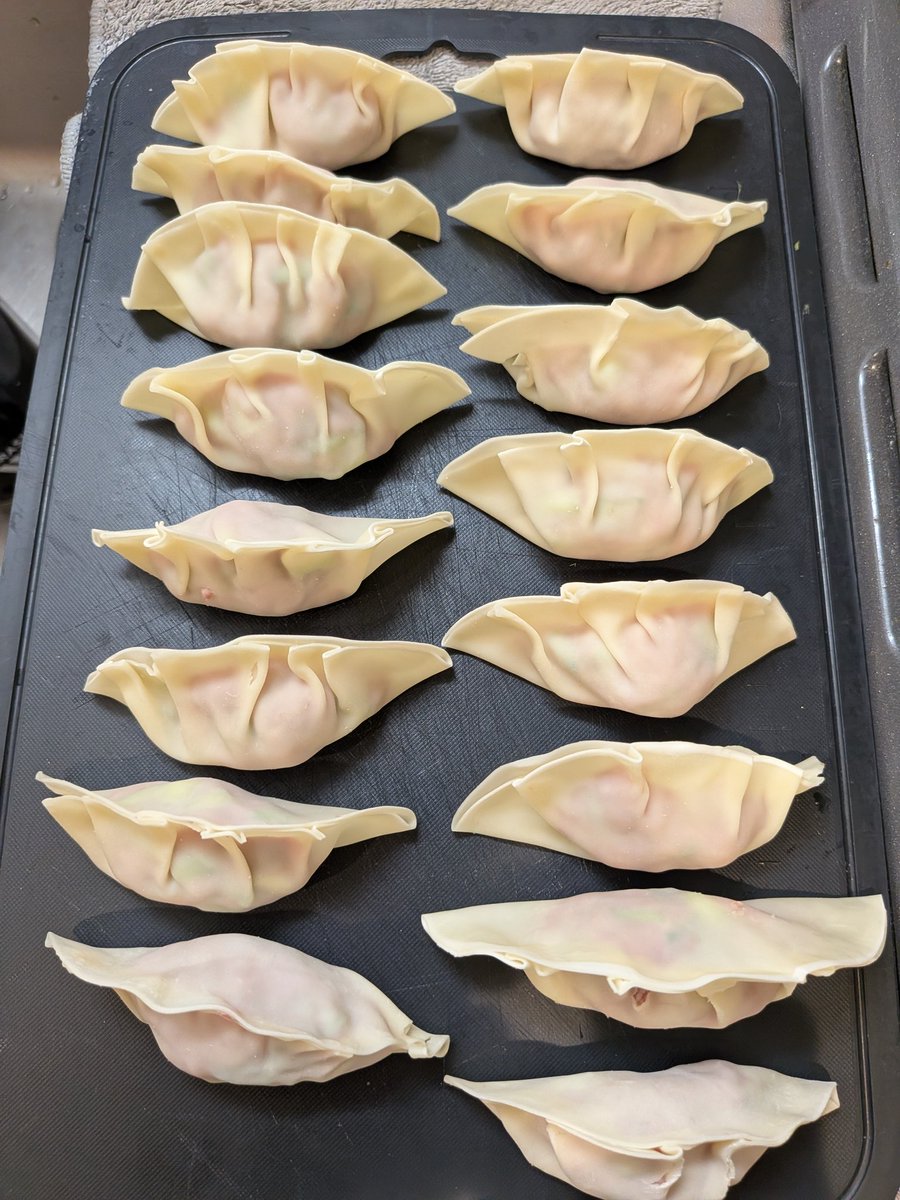 yellowwithPeace's tweet photo. @nino_honmono 私もさっき帰ってきて、作りました🥟 https://t.co/u3nrTUtraM