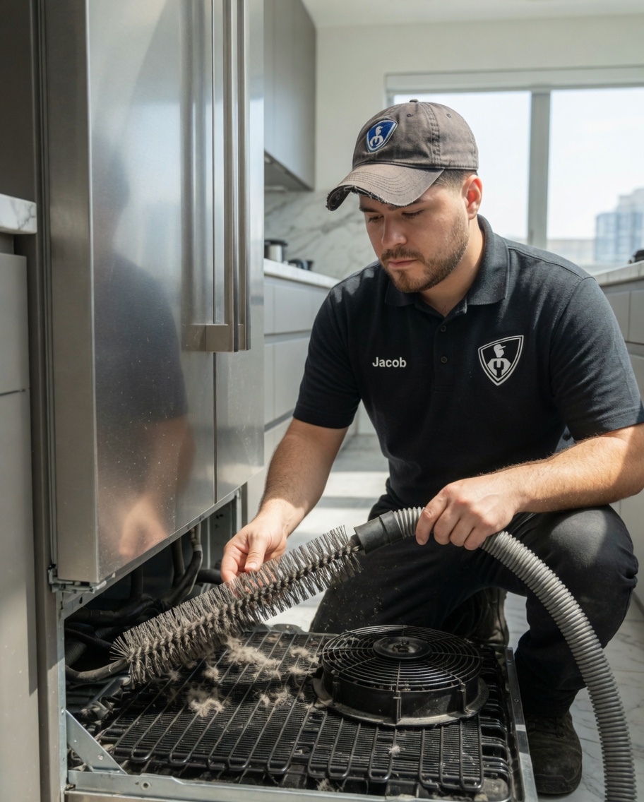 fixitguychitown's tweet photo. Keep your appliances running through Chicago seasons with 3 quick steps: clear dryer lint, clean fridge coils, and empty dishwasher filters. Each takes minutes and prevents emergency repairs — we back it with Fix It Guy’s warranty. Learn more: https://t.co/xWVPLiMGYJ #Chicago 🛠️ https://t.co/qlAgUWX2Vx