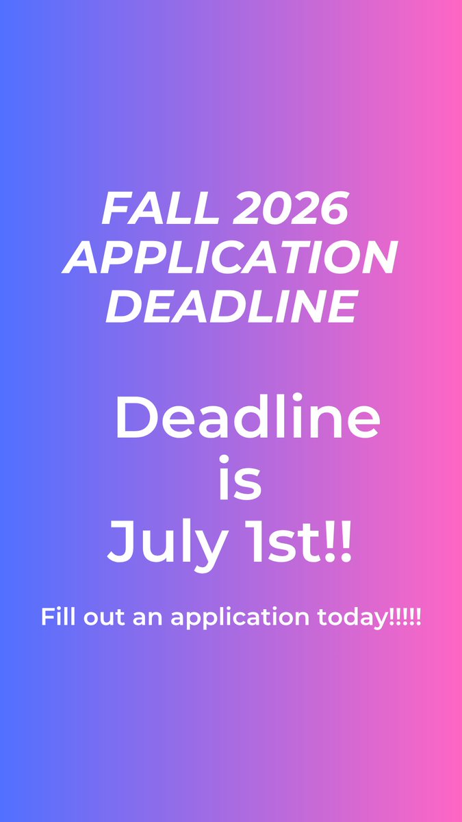 LSUNEWORLEANSGS's tweet photo. The Fall 2026 application deadline for a suite of graduate programs is quickly approaching on July 1!

Don't miss your opportunity—review your program's deadline and application requirements today:
https://t.co/3l4NMFuDXs https://t.co/7ytHVc9kHm