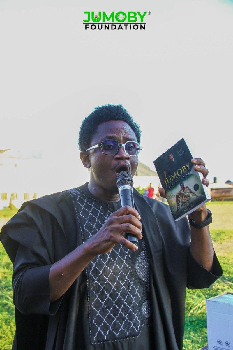 JumobyFDN's tweet photo. At the Jumoby Daycation 2026 Book Launch, our founder and author shared reflections on the journey of his becoming, reminding us that every dream begins with a single step and legacy starts with a decision to keep moving.

Get your copy today and become part of the movement. https://t.co/2hMZ8lpugg