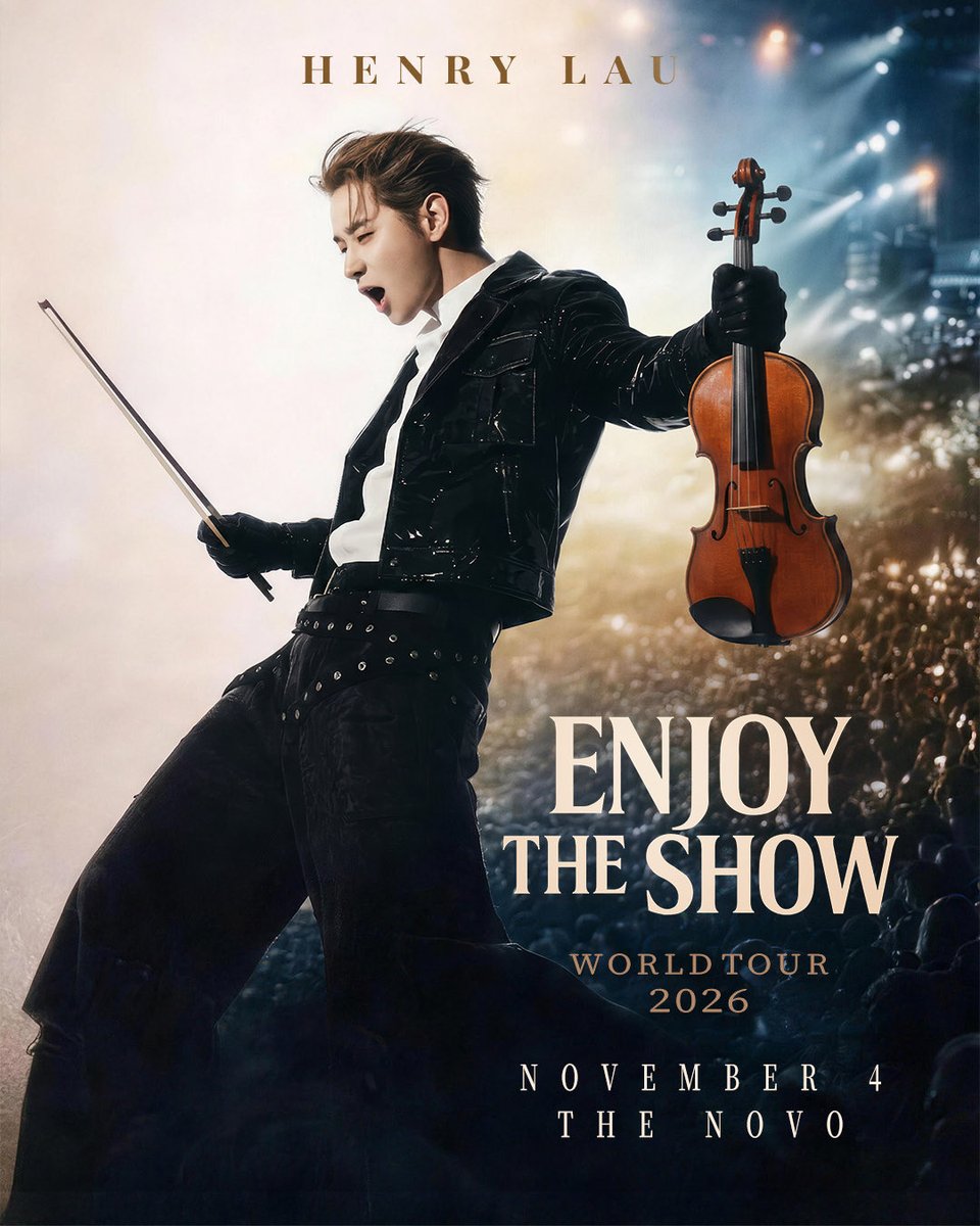 TheNovoDTLA's tweet photo. Just announced 🎻 Henry Lau is bringing the “Enjoy The Show” Tour to LA on November 4th

Tickets on sale this Friday at 10am 🔗 https://t.co/RVHYKH8lyi