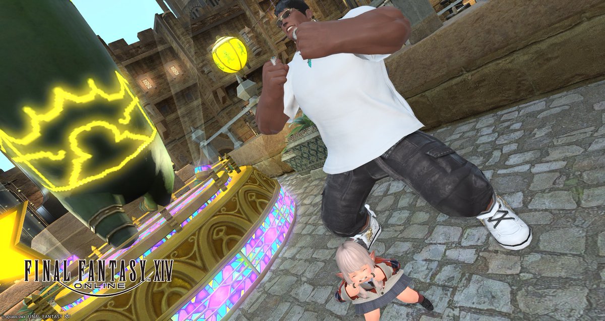 tokei_nntm's tweet photo. #ゴールドソーサーフェスティバル でウソウソリュックをもらったのでマカロンちゃんと写真を撮ってきたよ！
いつの間にか/gposeにめちゃくちゃオプション増えてて全然使いこなせない
誰かルガオスとララメスの上手なSS構図集を出してください　金なら出す！！！
#ffxiv #ff14 https://t.co/iy1YWvgJtE