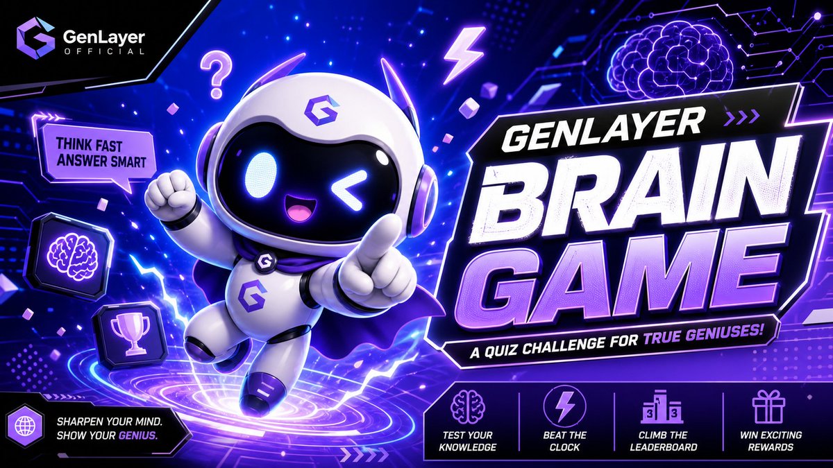 ahmedewaida14's tweet photo. Tried a different creative direction for the @GenLayer Brain Game contest today.
Focused on making the design feel engaging, energetic, and rewardingโjust like a great quiz experience should be.
Looking forward to seeing the final results! โจ
#GenLayer #BrainGame https://t.co/nFpgjY0S2o