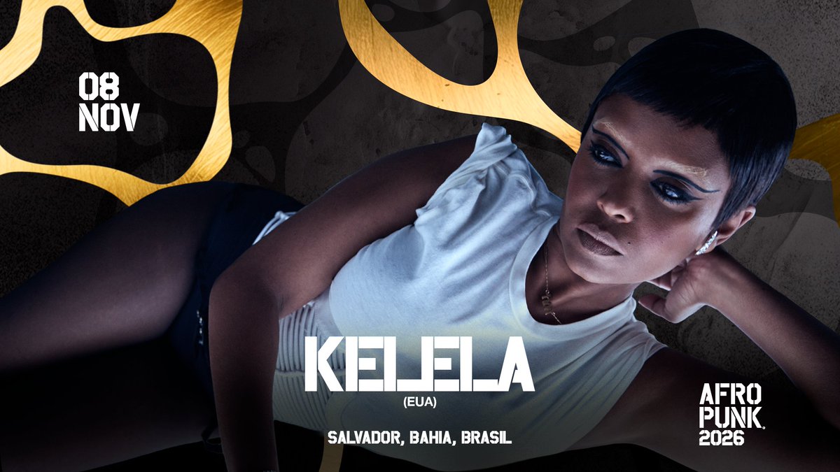 oafropunkbrasil's tweet photo. KELELA VAI TAKE A BAHIA APART! 🗣️🗣️🗣️🗣️

Com uma vinda INÉDITA para a Bahia, @kelelam está confirmada no palco do AFROPUNK Brasil 2026! 🔥

#KELELANoAFROPUNK #AFROPUNK https://t.co/B7rNfrdUlS