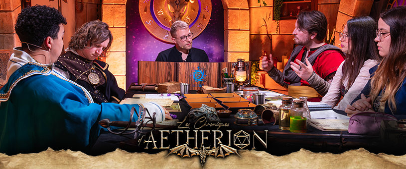JdrCorner's tweet photo. Les Chroniques d’Aetherion : l’actual play qui ressemble à une série fantasy. Plongez dans l’univers créé par Geek Fabula et découvrez pourquoi ça marche. Lire ➜ https://t.co/tx0XSyWhU2

#JDR #ActualPlay #Fantasy https://t.co/vL6FLXKXHy