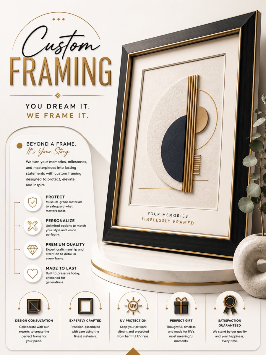 CarnegieFraming's tweet photo. Why settle for ordinary walls when they can tell your story?

Every masterpiece deserves a frame that enhances its beauty and protects it for generations. 

Visit us today and create something uniquely yours.

#custom #frames #design #decor #artsy https://t.co/y9J9M2akV9