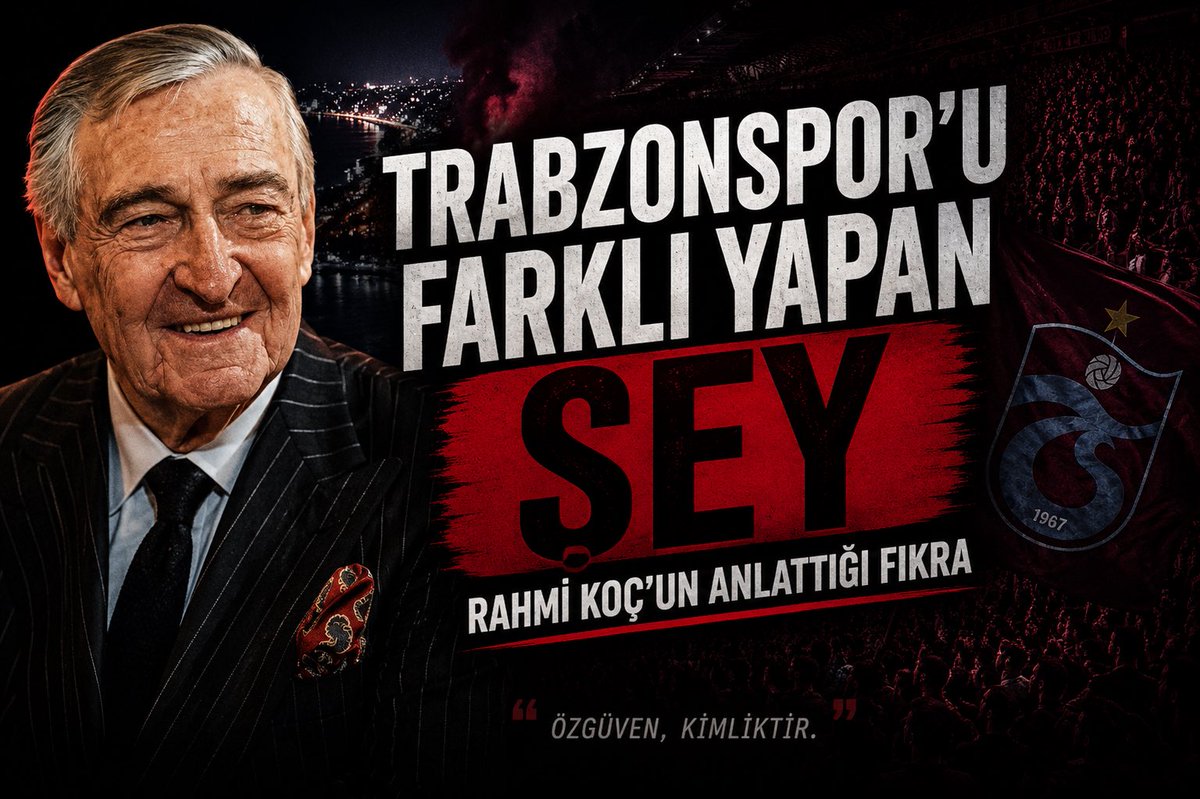 Seksen9Spor's tweet photo. Rahmi Koç’un anlattığı bir fıkra üzerinden;
Trabzonspor’un özgüveni, Karadeniz insanının karakteri ve yıllardır oluşan güçlü kimliği konuşuyoruz.

Neden bazı topluluklar alınırken Karadeniz insanı yıllardır buna farklı yaklaşıyor?

https://t.co/a9xs8UiR2X https://t.co/tPVFeFyfx8