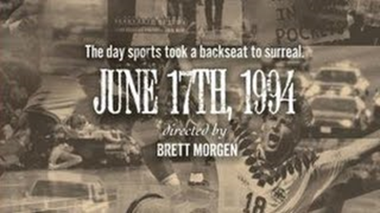 bhofheimer_espn's tweet photo. Today is the anniversary of one of the best docs in ESPN's @30for30 catalog... @brettmorgen's 'June 17th, 1994'.

The film will air tonight on ESPN2 at 7 &amp; 11p ET, and it's available to stream anytime via ESPN: https://t.co/ZL8uoeYrAk https://t.co/uAVBntrLlA