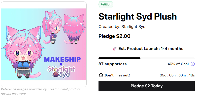 Starlight_Syd's tweet photo. ALMOST AT 50% WE HAVE 5 DAYS LEFT ! !

WE CAN DO THISSSSSSSS 🙌🔥
  ♡ and ↻ plz .ᐟ https://t.co/AQYt4WMWt0