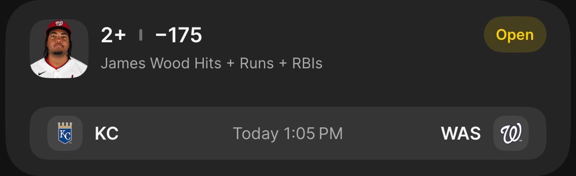 bxbetz's tweet photo. 💵FREE PLAY💵
6/17/26 MLB PICK

🪵James Wood 2+ HRR

This game has a huge O/U so it’s a no brainer to back the best hitter on the field. Especially after his recent performances 📈📈 https://t.co/sEfJBXN0mp