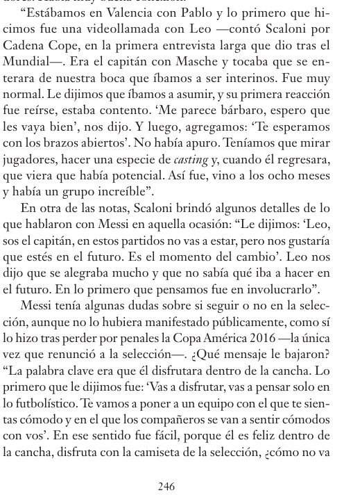 diegoborinsky's tweet photo. La primera pelota que recibió Messi en la selección mayor se la dio Scaloni (amistoso vs Hungría en que lo expulsaron a los 90 segundos). Apenas Tapia le avisó que sería DT interino de la selección, hizo videollamada con Messi. Esto le dijo, según me contó para su biografía. https://t.co/Yl23EP4cOo