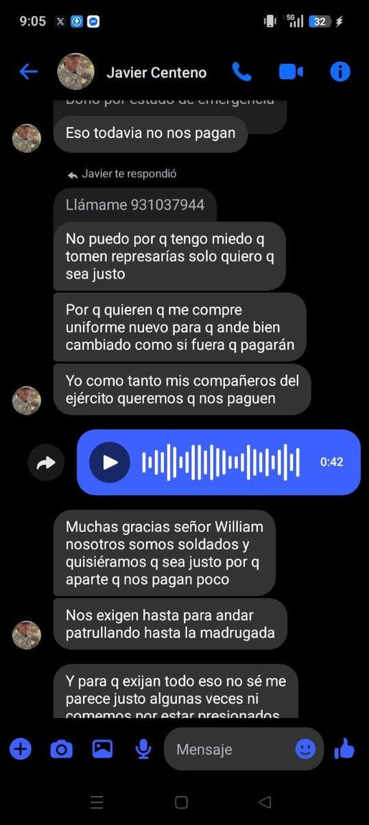 Pedro_vrae's tweet photo. Otro maltrato a militares que participan en apoyo a la PNP en zonas declaradas en emergencia.

En el gobierno de José Jerí por Decreto Supremo 262-2025-EF, se autoriza la transferencia de partidas presupuestales con cargo a la Reserva de Contingencia del #MEF hacia el Ministerio de Defensa, para financiar la habilitación operativa y el despliegue del personal de las #FFAA que actúa en apoyo de la #PNP para mantener el control del orden interno.
El monto oscila en 650 soles para el personal de tropa y 850 soles para el personal técnico y suboficiales.
De este monto destinado, recién el personal de tropa cobró correspondiente a #enero, #febrero y #marzo; sin embargo el personal #técnico y #suboficiales solo cobraron correspondiente a los meses enero y febrero.
En realidad, de acuerdo a la norma, estos montos, todos los militares que participan en mantener el orden interno en las zonas de emergencia, deberían cobrar en forma mensual. Sin embargo, trabas o intereses oscuros internos, hace que este presupuesto sea mal utilizado, sin que exista ninguna supervisión para su real cumplimiento.

Magros ranchos.
Las quejas, principalmente del personal de tropa es casi permanente. Aquí va una: "salimos a hacer acciones militares en apoyo ala PNP en estado de emergencia; pero no se nos da dotación de uniforme ni borceguís. Asimismo a los OO TCOS y SSOO, desde hace tres años no entregan dotación. El año pasado entregó dotación del 2024, pero solo uniforme, sin borceguís,  medias, ni polos. Tampoco entregan entregan la respectiva dotación al personal de tropa sus útiles de aseo personal".
Simultáneamente, los agraviados muestran las fotografías de los magros ranchos que les dan como cena, consistente apenas en una solitaria tortilla de huevo. "Esta es la pésima cena que nos dan cuando regresamos de las patrullas", relata otro militar agraviado.
Lo más triste es que el dinero ya existe y fue desembolsado por el MEF al Ministerio de Defensa.