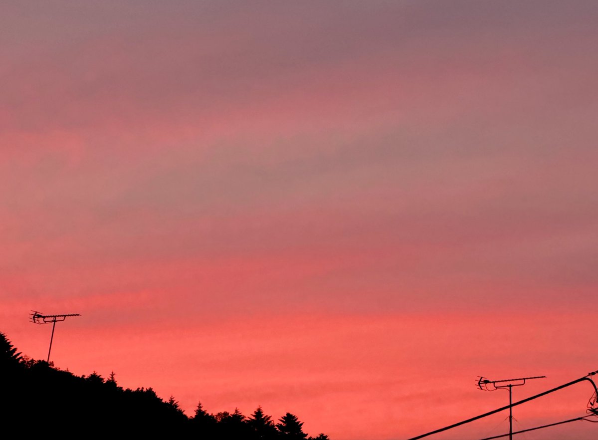 14th__moon__'s tweet photo. *ﾟ
今日の夕空
19時過ぎてから色付いてくる

薄雲越しの三日月

もうすぐ夏至

#夕空　#三日月🌙 https://t.co/b05rSZ2KlB