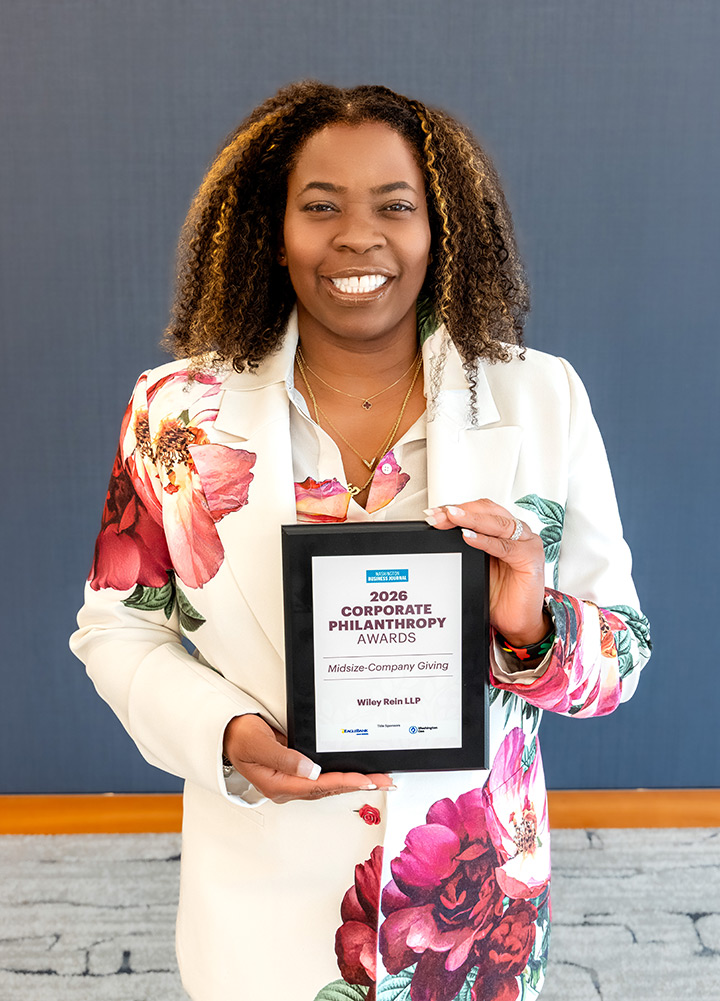 WileyRein's tweet photo. Wiley is proud to be recognized on the Washington Business Journal's 2026 Top Corporate Philanthropists list, ranking fifth among midsize companies in the Greater Washington region. https://t.co/z4dJXICOLs

#WileyWay #CorporatePhilanthropy #WashingtonDC #CommunityImpact https://t.co/js5xLzHcqK