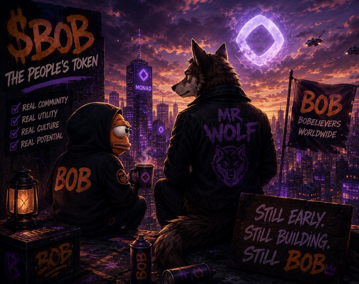 mrWolf4444's tweet photo. I’ve been looking at Bob a lot lately, and I think people are missing the bigger picture. 🐟

At roughly a $122k market cap, Bob already has:

• 2,860+ holders (“Bobelivers”)
• Native swap functionality
• Fiat on-ramp support
• Bridge integration
• Community missions and rewards
• Holder analytics dashboard
• NFT ecosystem
• Weekly community events
• Dedicated website and tools
• Launchpad plans already being worked on

Most meme coins spend months promising utility.

Bob is already shipping it.

The market is full of memes worth millions with less infrastructure, less community engagement, and fewer products than this.

Will Bob be the biggest meme on Monad?

Nobody knows.

But when I see a project with thousands of holders, active community events, real tools, and a team still building during the quiet days, I pay attention.

The funny thing is that people say they’re “early” when a meme reaches millions.

Bob is sitting around $122k.

That’s what early actually looks like.

Still a Bobeliver. 🐟

Happy two months, Bobversary! 
@BobMonad 

#Monad #BobMonad #Crypto #Memecoin