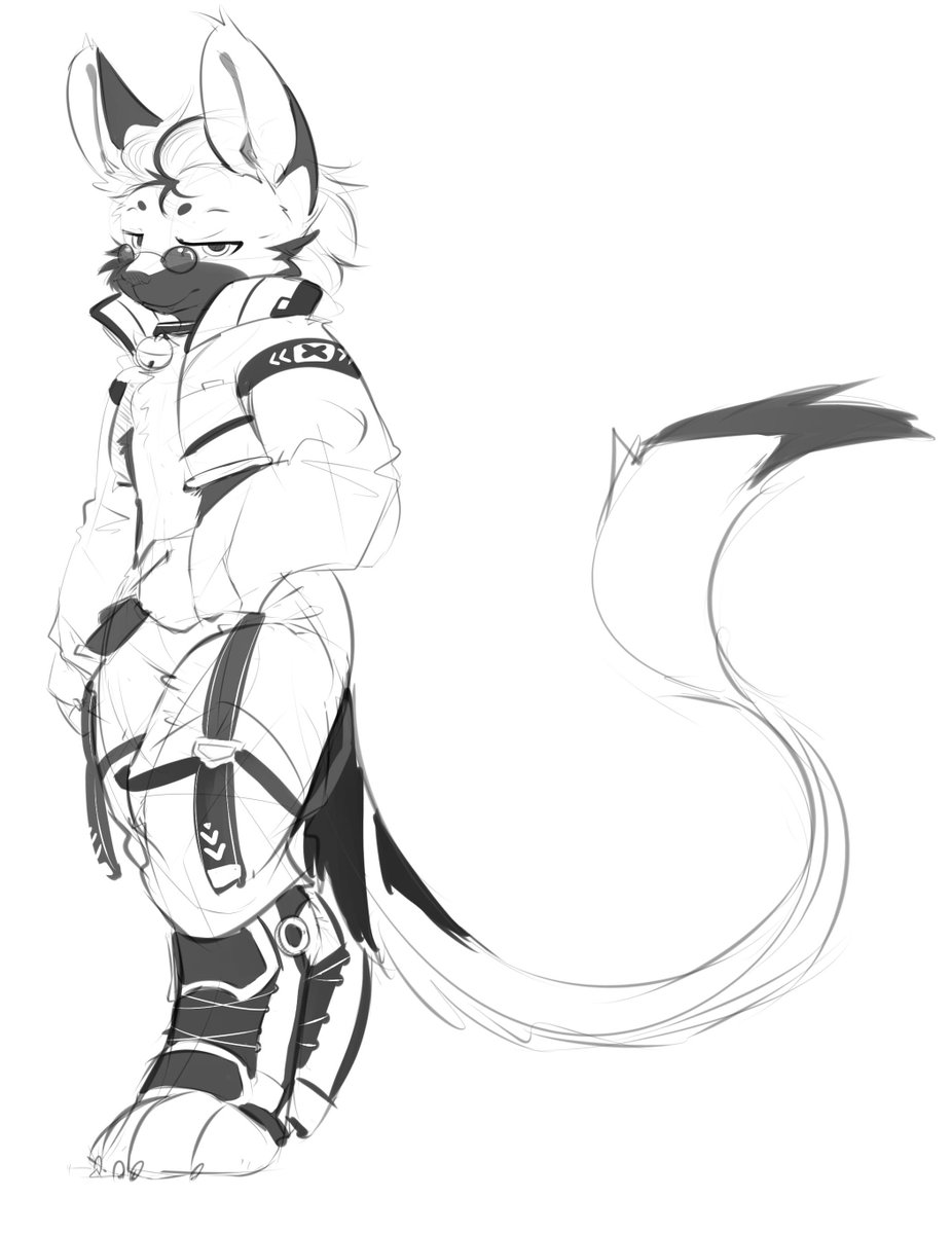 GFox404's tweet photo. Just casually practicing some linework. :3 https://t.co/nuNTErehVC