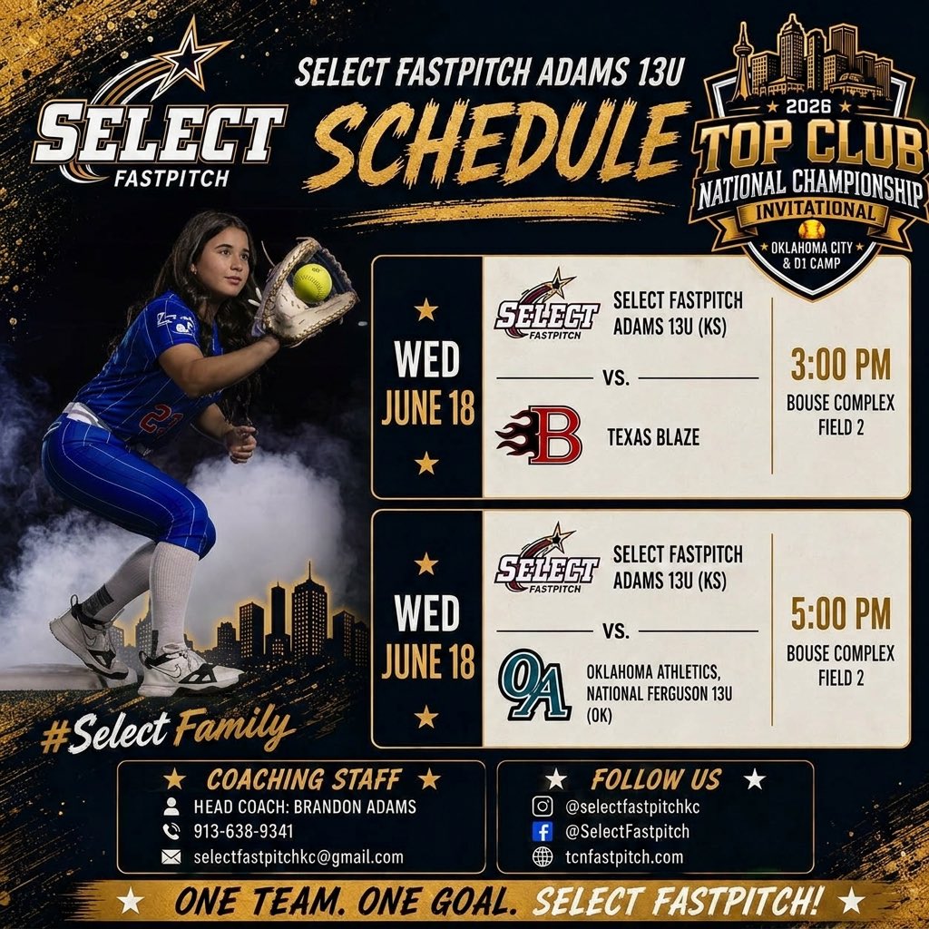 AlexAdams_2030's tweet photo. Headed to OKC this for @TCNfastpitch 
@SelectFP09 https://t.co/YJ4qS3IqNF