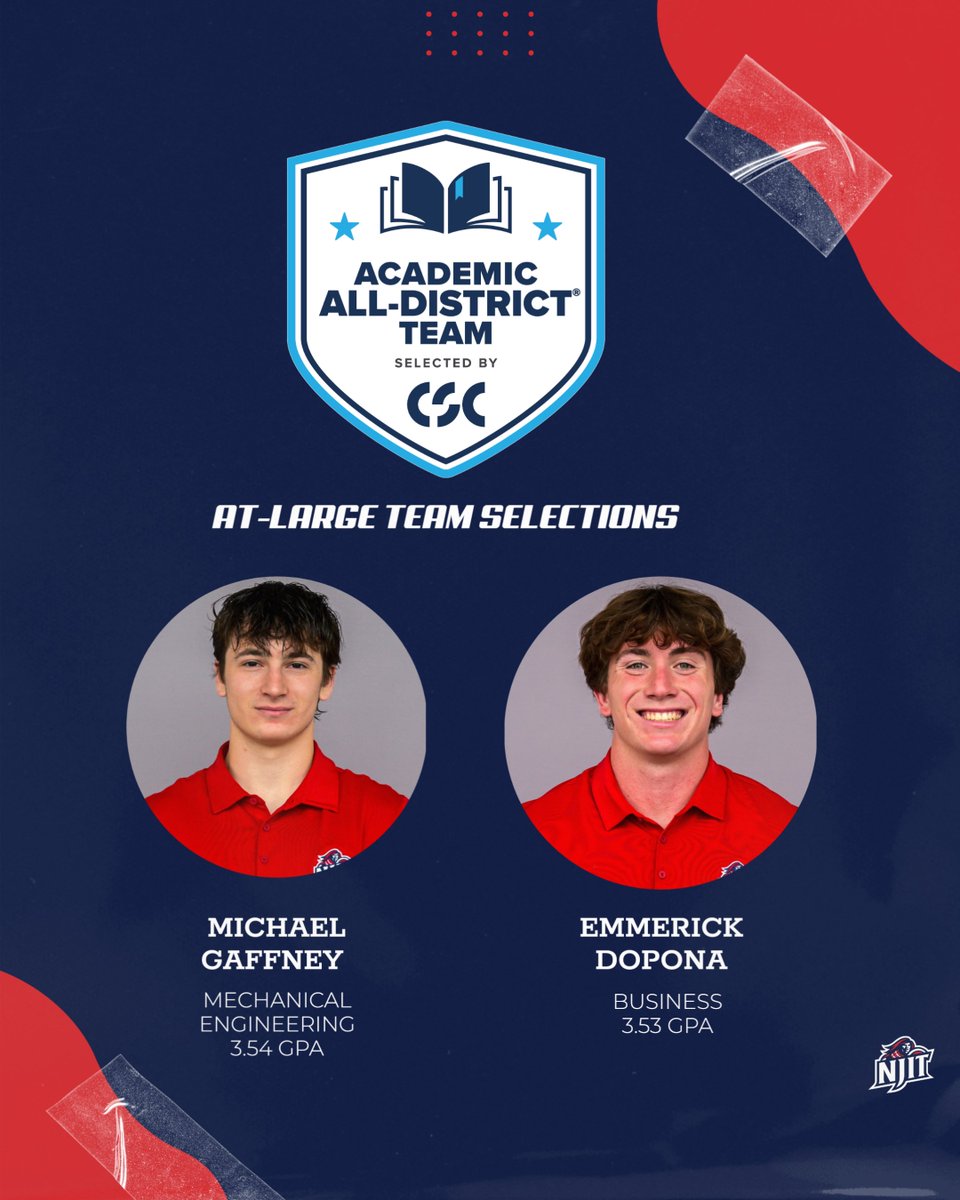 NJITMLAX's tweet photo. Congratulations to Michael and Emmerick on being named to the @CollSportsComm Academic All-District At Large Team Selection‼️

#FPO | #OGT https://t.co/Ffz2W44XEz