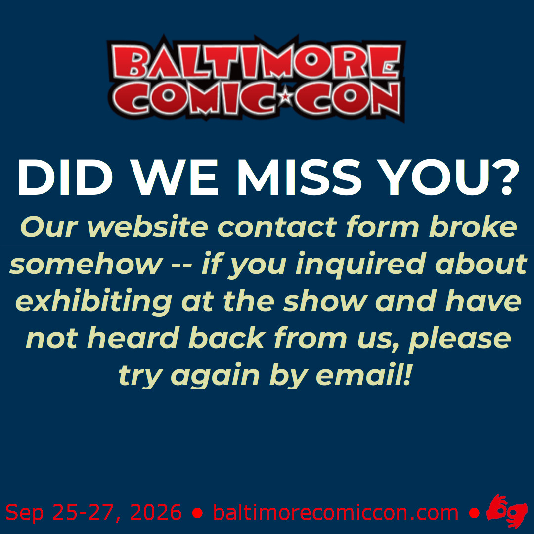 Baltimore Comic-Con tweet media