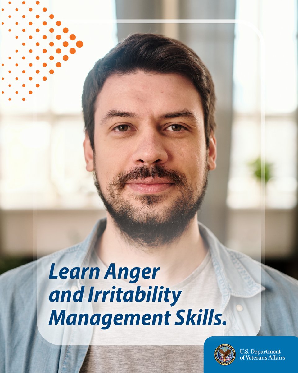va_columbus's tweet photo. Build skills to handle anger and strengthen your relationships. Check out VA’s free Anger and
Irritability Management Skills course to find tools for a calmer life: https://t.co/BrKeJ8B765 https://t.co/mQFYqRruB3