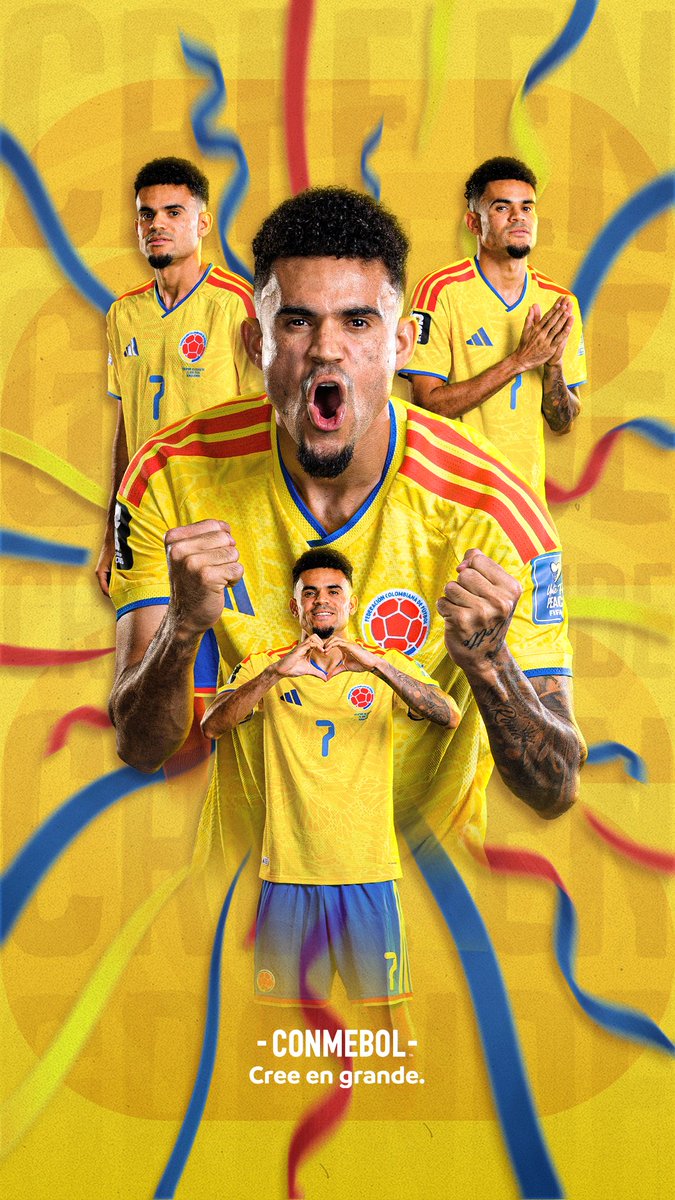 CONMEBOL's tweet photo. ¡A descargar el #Wallpaper de Luis Díaz para vivir la previa del debut colombiano! 🇨🇴🤠

#CopaMundialFIFA https://t.co/TgMU0jxSEt