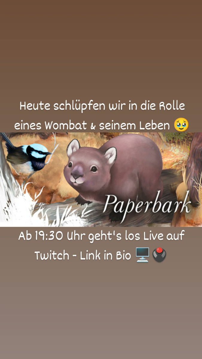 DerPfeffie's tweet photo. Das Wombat & sein Leben 🥹
#paperbark #der_pfeffie #twitch #twitchaffilate #streamer https://t.co/RC5zSqQX9V
