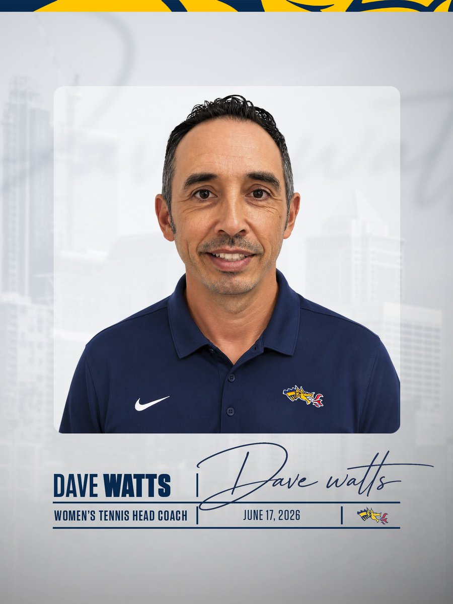 DrexelTennis's tweet photo. Dave Watts has been named the Head Coach of the Drexel women's tennis program. Watts arrives in Philadelphia following a successful stint as the Associate Head Coach for the Baylor Bears' nationally ranked women's program.

🔗 | https://t.co/i9zA5LE6H2

#FearTheDragon 🐉 https://t.co/JOvxVvtPei