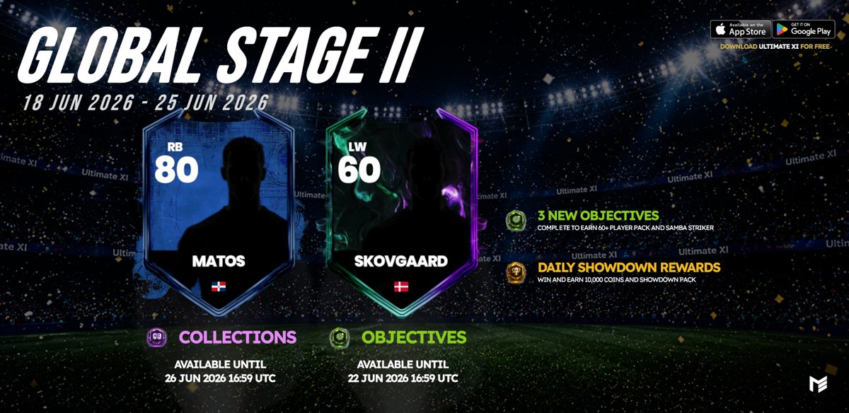 MallatEntmt's tweet photo. New Blueprint alert! Showcase your Prime player collection and earn an 80 rated Blueprint Matos in collections!

Score 50 goals with your newly acquired Samba Stars to earn an exclusive Samba Striker trainer to create a top Brazilian striker.

#ultimatexi https://t.co/x217mL97wo