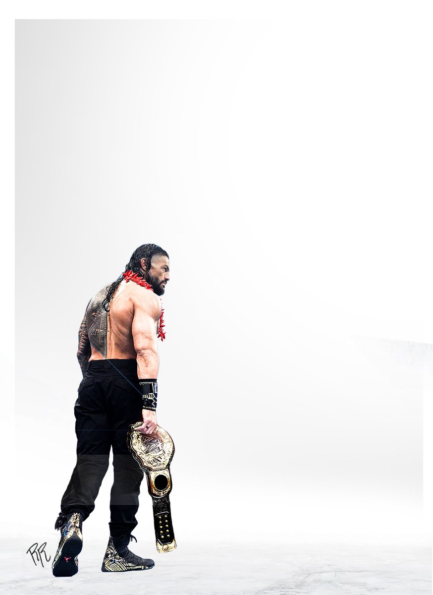 KamCAWs's tweet photo. What can I add to this #WWE Roman Reigns poster? I've got the base of what I wanted but want to add other bits too it and need some ideas. https://t.co/FD1A4cj8WR