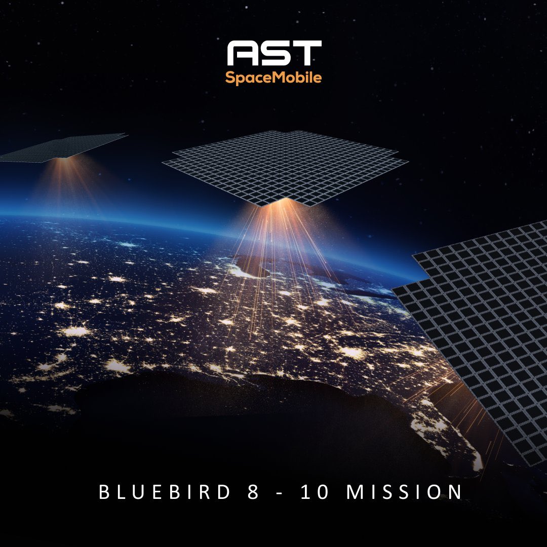 AST Spacemobile $ASTS Bluebird 8,9, & 10 are now successfully launched ...