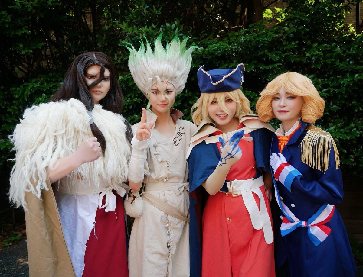 Rowe618's tweet photo. ⚠︎︎ cos/dcst/Dr.STONE

───────────────

      マンパワーが欲しい！！！！

───────────────

千空:@CRLR415asuka 
司:@Ma_ro_kt 
フランソワ:@yuribooo19 
龍水:Rowe(ろう)

#アコスタ池袋   #アコスタ https://t.co/ZVUtjw4eQY