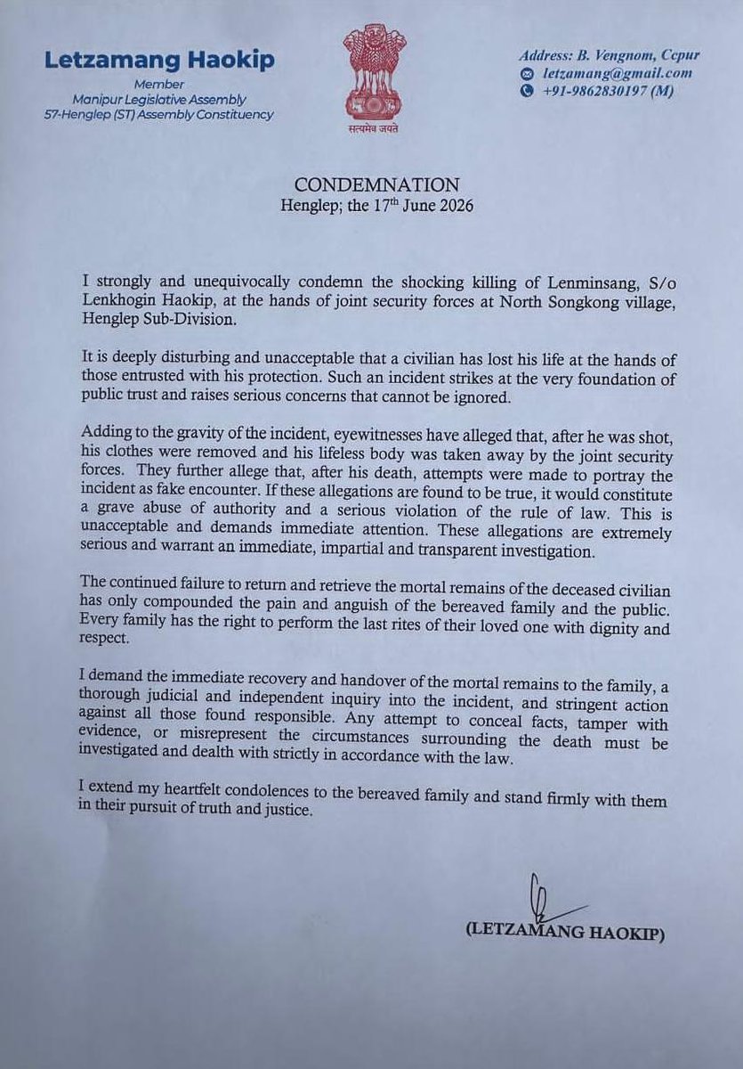 TBaite99's tweet photo. @chinkukimizogin @SpokespersonMoD @easterncomd @crpfindia @BSF_India @adgpi @rajnathsingh @htTweets @IndiaTodayNE @NENowNews @narendramodi 𝗔𝗹𝗹𝗲𝗴𝗮𝘁𝗶𝗼𝗻𝘀 𝗼𝗳 𝗦𝘁𝗮𝗴𝗲𝗱 𝗘𝗻𝗰𝗼𝘂𝗻𝘁𝗲𝗿 𝗦𝘂𝗿𝗳𝗮𝗰𝗲 𝗶𝗻 𝗟𝗲𝗻𝗺𝗶𝗻𝘀𝗮𝗻𝗴 𝗞𝗶𝗹𝗹𝗶𝗻𝗴; 𝗞𝘂𝗸𝗶 𝗖𝗼𝗺𝗺𝘂𝗻𝗶𝘁𝘆 𝗧𝗿𝘂𝘀𝘁 𝗶𝗻 𝗦𝗲𝗰𝘂𝗿𝗶𝘁𝘆 𝗙𝗼𝗿𝗰𝗲𝘀 𝗖𝗼𝗹𝗹𝗮𝗽𝘀𝗲𝘀
@adgpi
@Spearcorps
@official_dgar
@easterncomd
@crpfindia 
@BSF_India https://t.co/zZUsNaGQEI