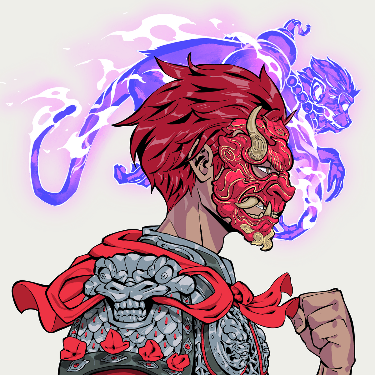 brussell78's tweet photo. Added another @shaolinsaga to the bag.
Red hair, red mask, and the red on the armor just goes so well together. Not to mention the Spirit. 
Also had to get myself to an even number, ha ha. https://t.co/J32QoBZfja